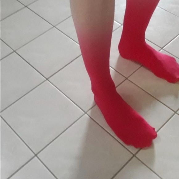 Ombré colored velvet stalkings/tights NWOT - Picture 4 of 8